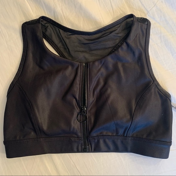 Isadora Black Zip-Up Bra - Picture 2 of 4